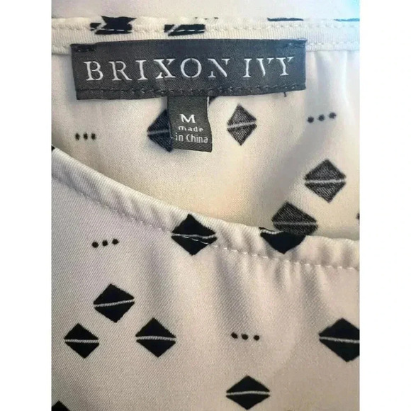 Brixton ivy blouse top cuffed long sleeve scoop bottom size medium - Picture 8 of 8